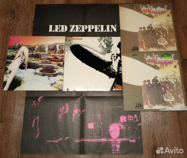 LP LED Zeppelin 2,3,4,Houses of the Holy Presence