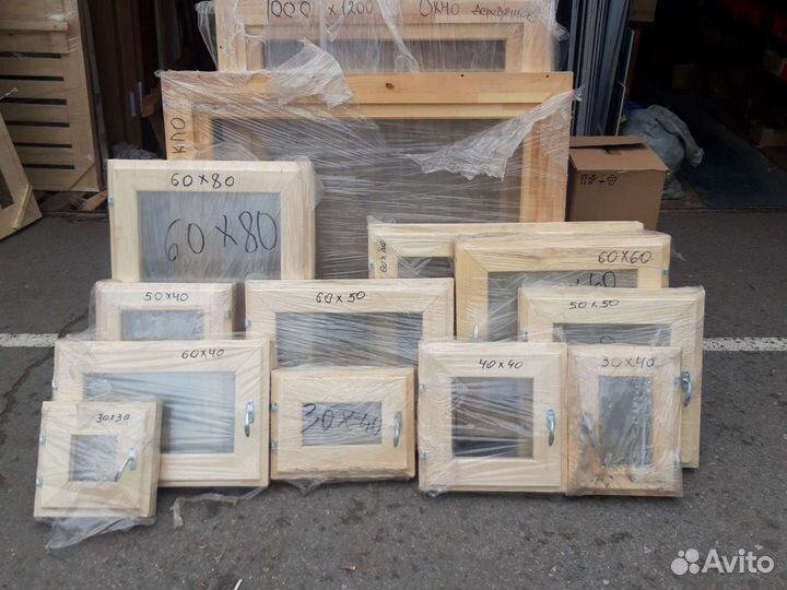 Окна деревянные для дома и бани