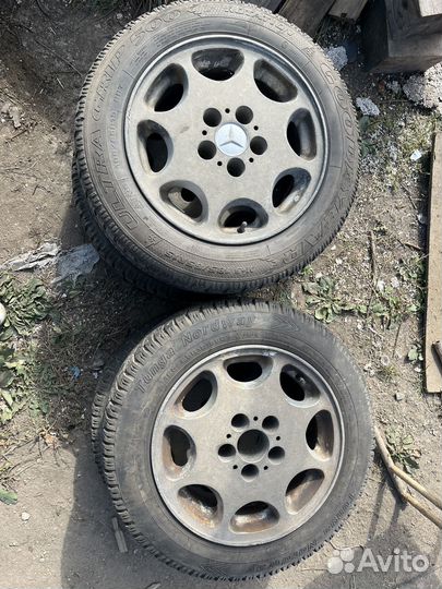 Колеса на мерседес,зимняя резина