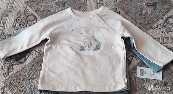 Лонгслив 6-9мес., 9-12мес