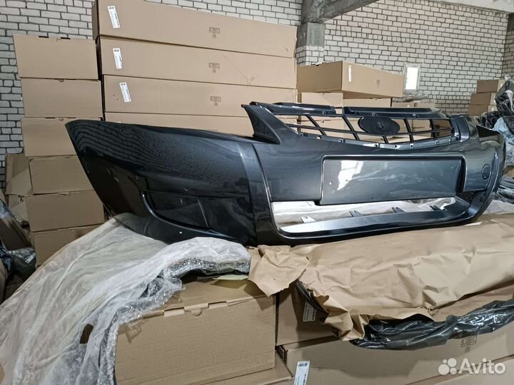 Бампер передний приора цвет темно - серый (Борнео)