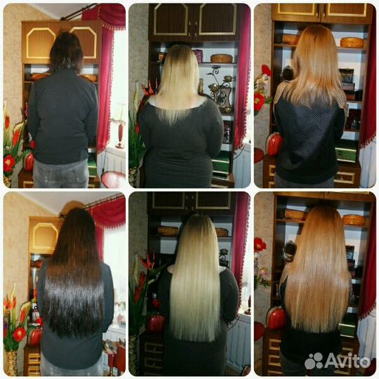 Наращивание волос, снятие, коррекция. Выпрямление