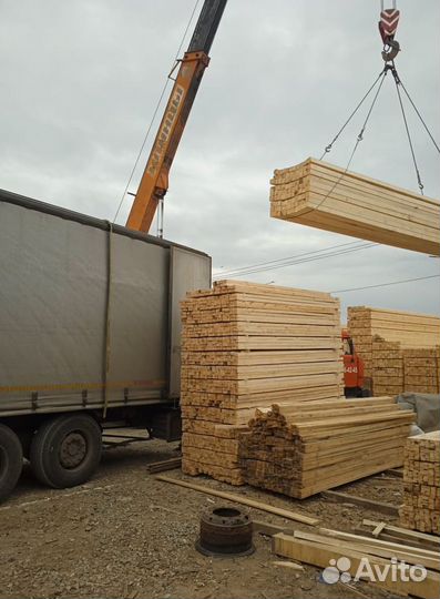 Брус обрезной строганый