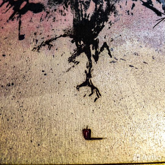 Тетрадь Смерти Рюк картина выжигание