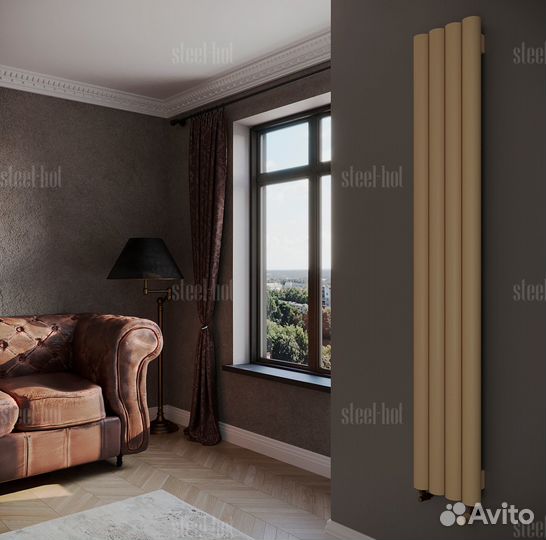 Вертикальный дизайн радиатор Steel V от производит