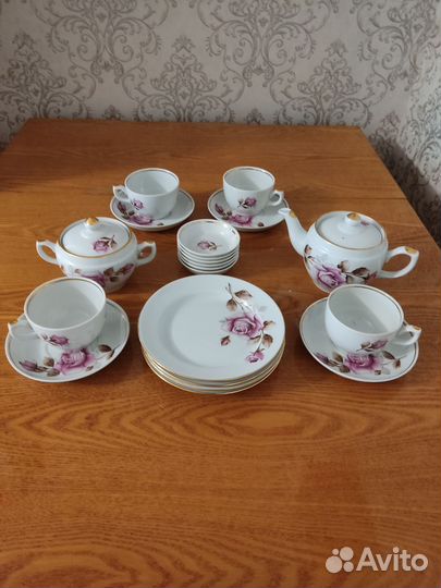 Чайный сервиз фарфор СССР бфз