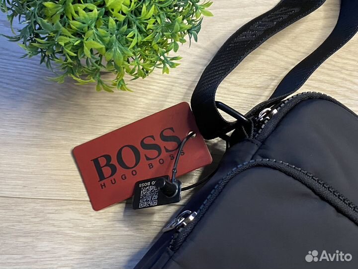 Сумка мужская Hugo Boss на плечо премиум