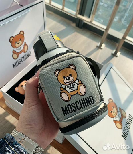 Детский подарочный набор Moschino зонт термокружка