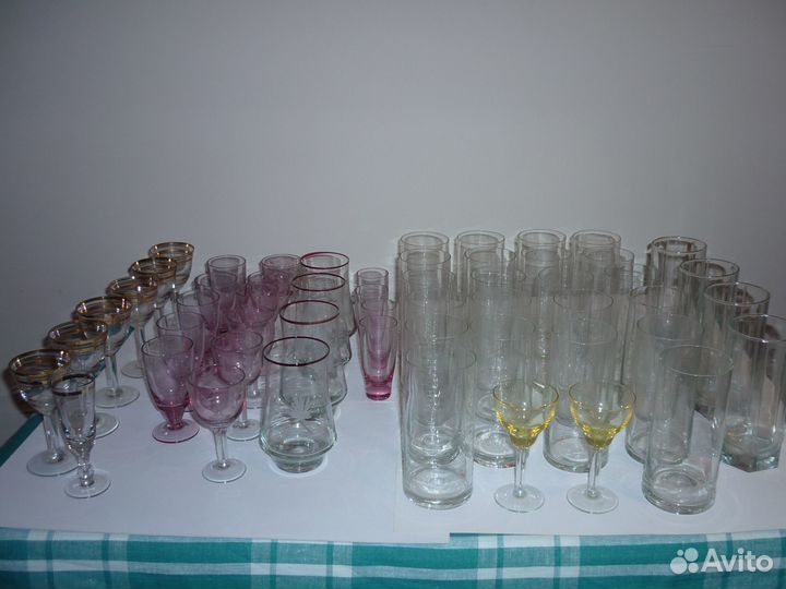 Посуда хрусталь, стекло, фарфор