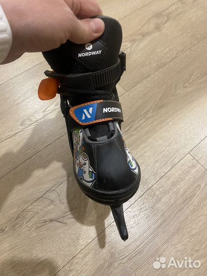 Коньки детские раздвижные, р.26-31