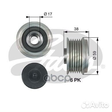 Механизм свободного хода генератора OAP7177 Gates