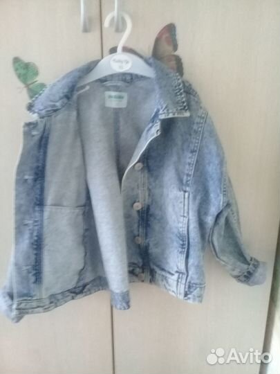 Джинсовая куртка для девочки 134