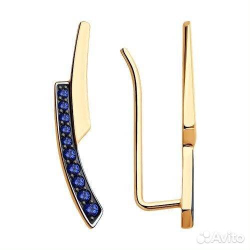 Серьги sokolov из золота, 728662