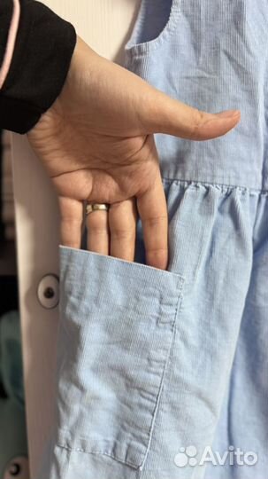 Голубой сарафан для девочки