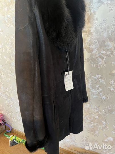 Дубленка натуральная женская 42