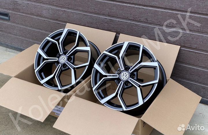 Диски Polo Rapid r17 5/100 Black Machined