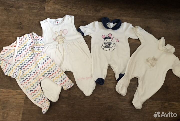 Детские вещи пакетом для девочек 0-3 месяцев