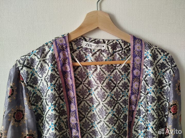 Кимоно zara M L 46 платье халат
