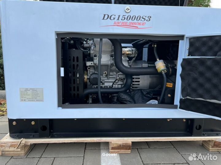 Генератор дизельный 13 kW G-power трехфазный водян
