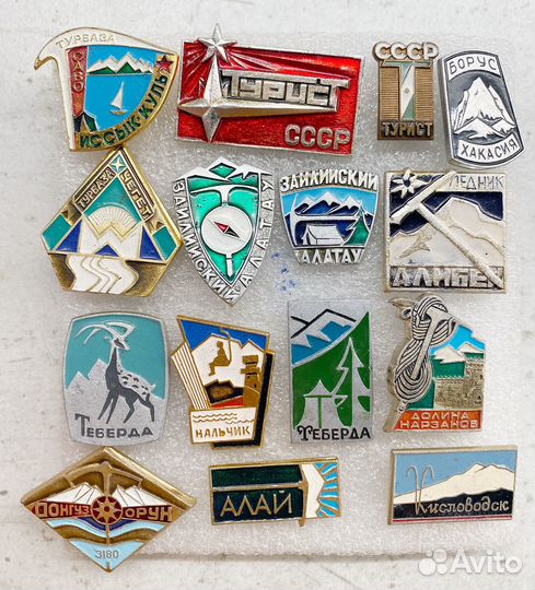 Значок альпинизм туризм турбаза турист горы