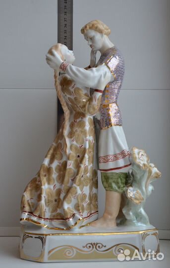 Дулево Статуэтка Руслан и Людмила Сказка Фарфор