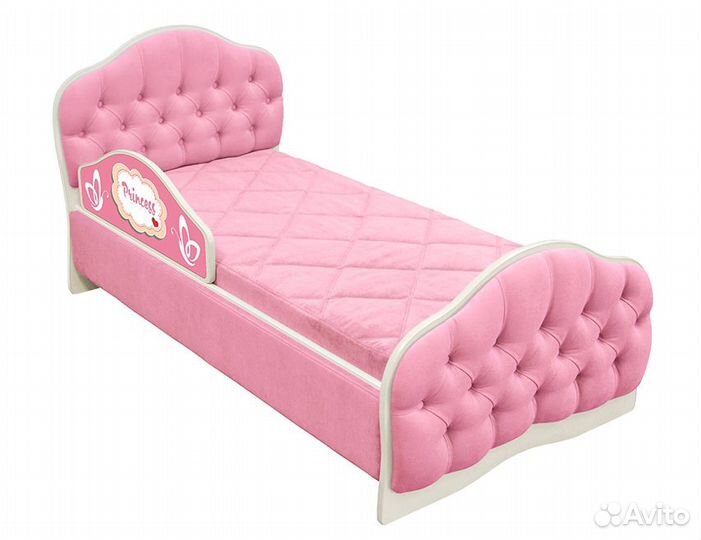 Детская мебель Принцесса (кровать, шкаф, пуфик)