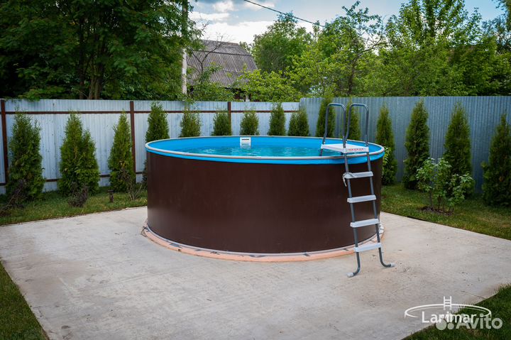 Морозоустойчивый каркасный бассейн с завода