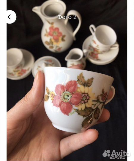 Кофейный сервиз Bohemia Чехословакия