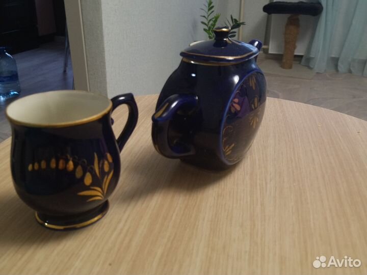 Чайный сервиз СССР синий