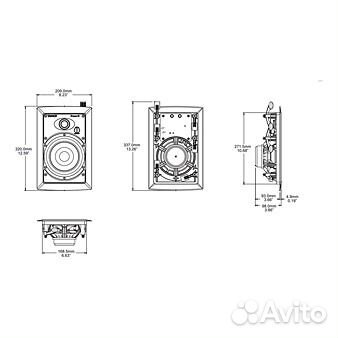 Встройка стеновая tannoy iw 4DC