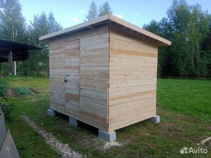 Сарай хозблок с дровником
