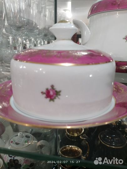 Супница фарфор ГДР, маслёнка, салатницы