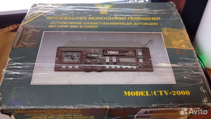 Yoko редчайшая магнитола с телевизором
