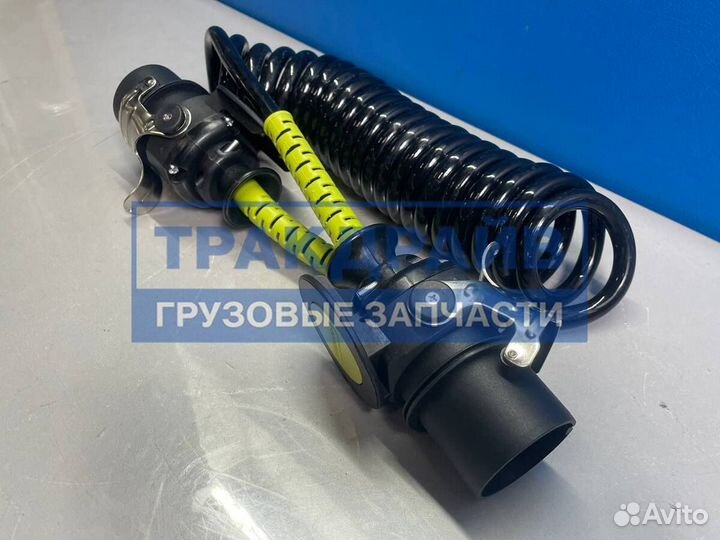 Кабель спиральный 7 полюсов, EBS, ISO 7638, пластиковые штекеры, максимальная длина L 4.3 м