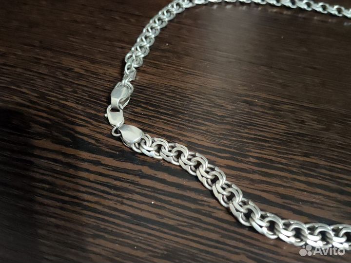 Мужская серебряная цепь