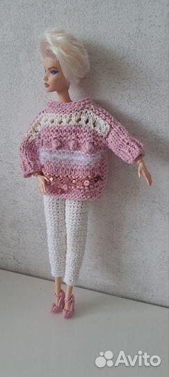 Вязаная одежда для барби