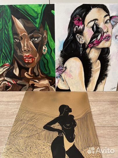 Картины в интерьер рисую сама