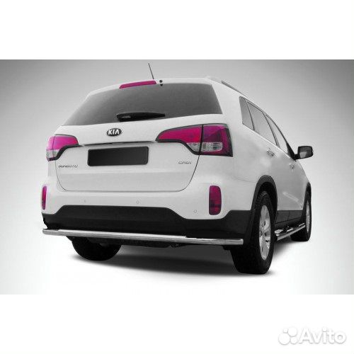 Защита заднего бампера (уголки) Kia sorento (2013)