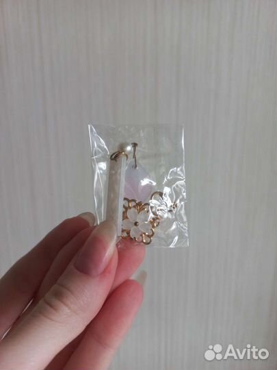 Китайская заколка шпилька с сиреневыми цветами