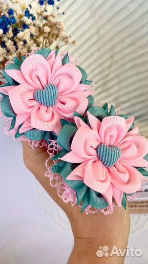 Бантики, резиночки, ободки, повязки ручной работы