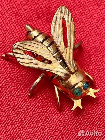 Брошь винтаж муха европа