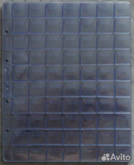 Листы для монет и банкнот