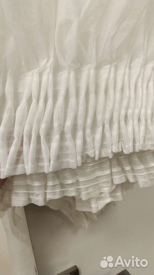 Готовый тюль с двойным карнизом