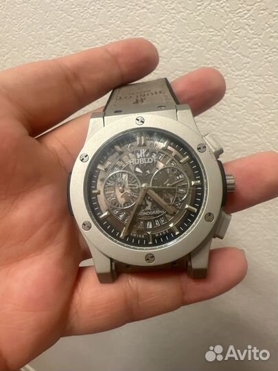 Часы мужские механические hublot grey