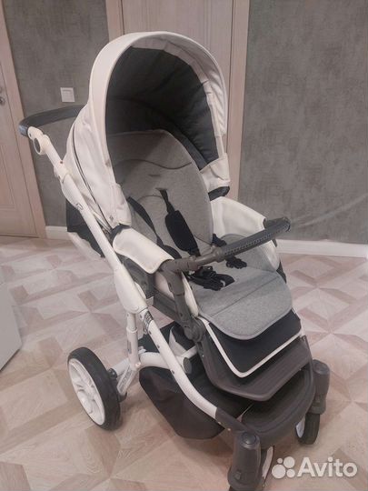 Коляска roan 3 в 1 из экокожи