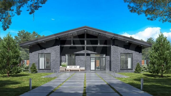 Коттедж 161 м² на участке 9 сот.