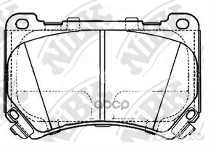 PN11002nibk колодки дисковые передние Hyundai