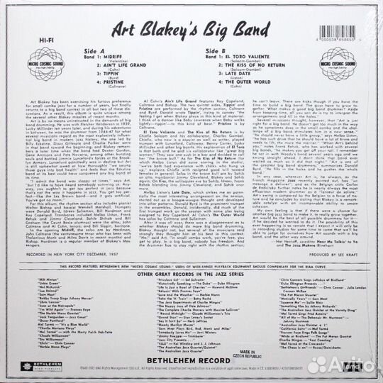 Виниловая пластинка Blakey, Art - Big Band (LP)