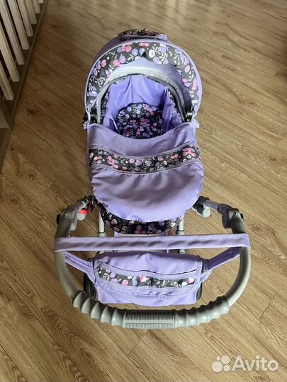 Коляска, колыбель и кукла baby born