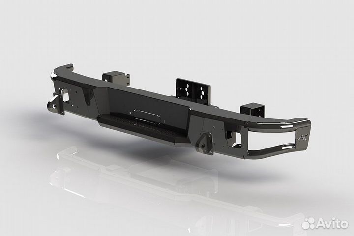 Бампер силовой задний BMS alfa для УАЗ Патриот 201